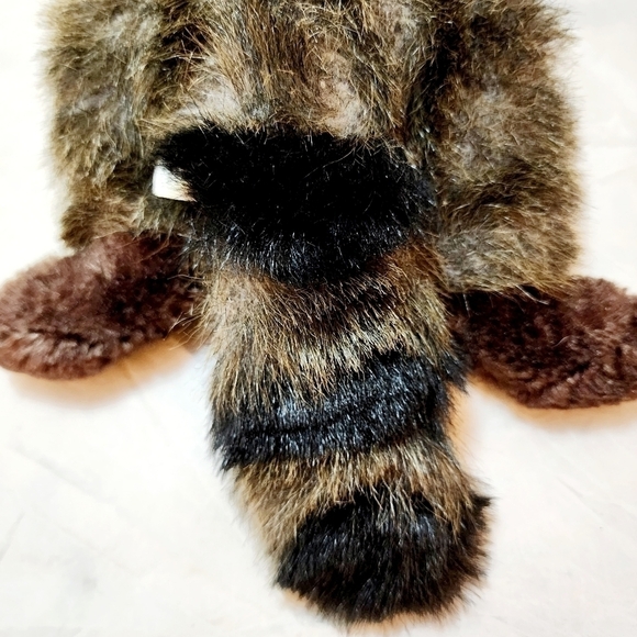 Vintage MJC Purr-Fection 1988 Realistic Racoon Plush Stuffed Animal 16" Soft Toy - Picture 6 of 11